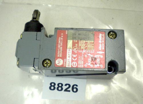 (8826) allen bradley limit switch 802t-k1tpd for sale