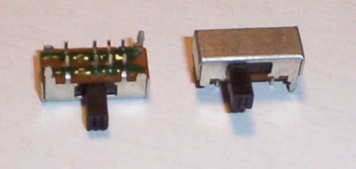 100 Pcs  PCB Mount Mini 2P3T DP3T Right Angle Slide E Switches 6mm actuator
