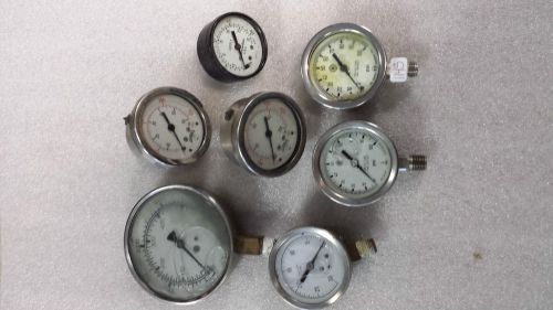 MISC PRESSURE GUAGES NO PART NUMBERS ASHO /MASON/MCDANIEL/WINERS
