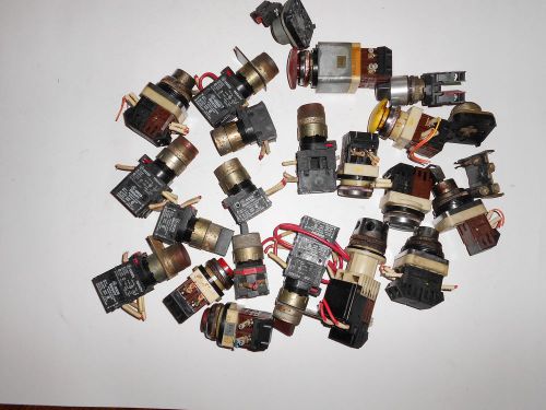 Lot 23+ push buttons general electric for parts or repair