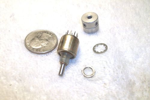 1 rotary switch  w/knob  1p/5t   non-shorting smaller size (1/2&#034;dia.) switch for sale