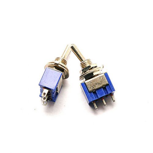 5Pcs MTS102 AC 125V 6A SPDT ON/ON 2 Position 3 Pins Mini Toggle Switch Arduino
