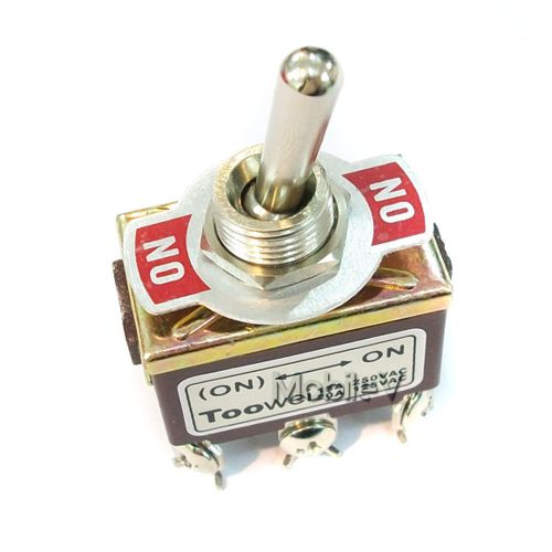 5 (on)-on dpdt toggle switch latching 15a 250v 20a 125v ac heavy duty t702dw for sale