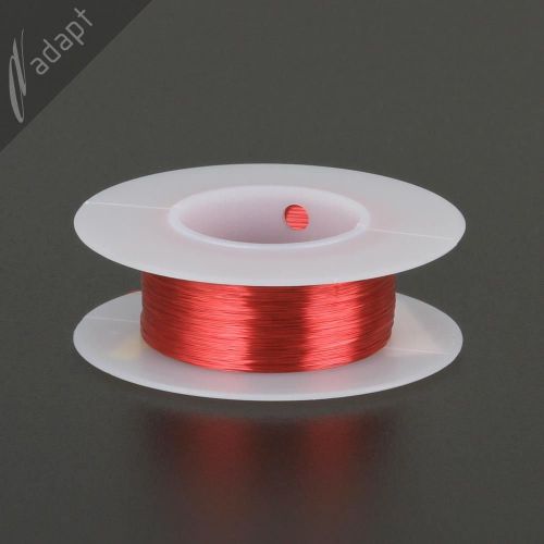 Magnet Wire, Enamelled Copper, Red, 36 AWG (gauge), 155C, ~1/16 lb, 775&#039; HPN