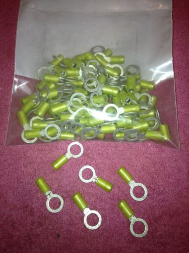 **NEW** BAG OF (100) T &amp; B    10 - 12 AWG RING TERMINAL CRIMP STA-KONS 3/8&#034; HOLE
