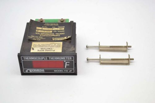 OMEGA 115-J-F 4 DIGIT THERMOCOUPLE THERMOMETER 117/230V-AC METER B434004