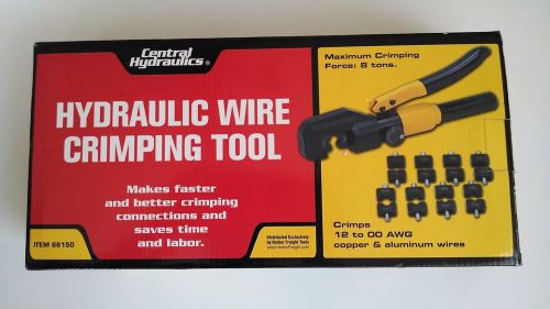 Hydraulic wire crimping tool  8 tons,  use on up to 1/8&#034; nicopress sleeves for sale