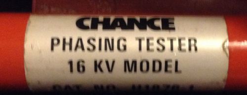 Chance Phasing Tester H1876-1 16 KV W/ Case  Good working condition