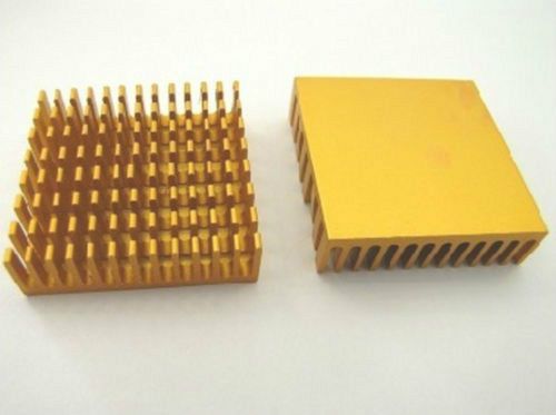 50 pcs 40*40*11mm aluminum heatsink chip for pc ic led power transistor new for sale