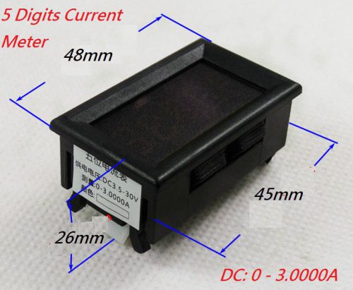 4-1/2 (4.5) Digit Curren meter Panel Counter Red LED DC 0-3.0000 4Wires Display