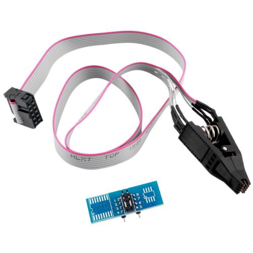 Soic8 sop8 flash chip ic test clips socket adpter bios/24/25/93 programmer  m2 for sale