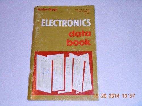 ELECTRONICS DATA BOOK, RADIO SHACK, HANDBOOK, MANUAL, PAPERBACK,