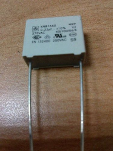0.22uF 275Vac X2 Sppression capacitor Iskra KNB1560 Pitch:15mm Q&#039;TY:5PCS/LOT