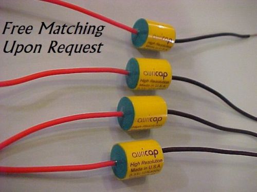 0.33uf at 400v audience auricap metallized polyproylene film capacitors: qty=4 for sale