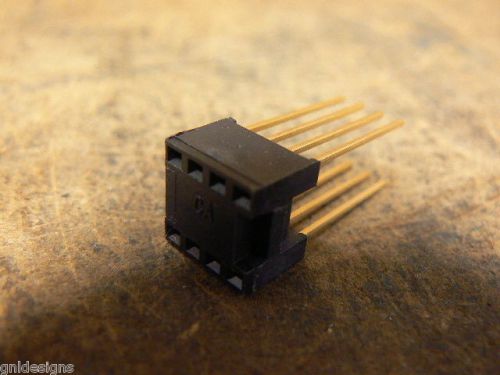 10 new 8-pin dip8 ic sockets wire wrap gold 0.3&#034; dip !! for sale