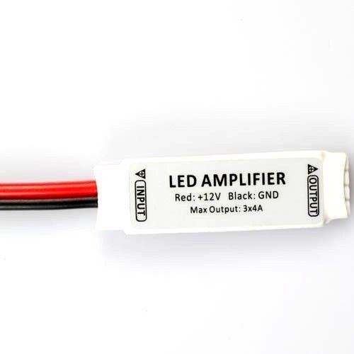 LED RGB Mini Amplifier For Light Strip DC 12V