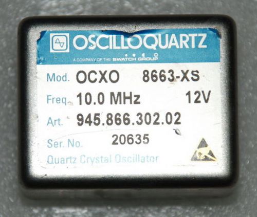 10 MHz Double Oven OCXO sinewave 8663-XS +12V