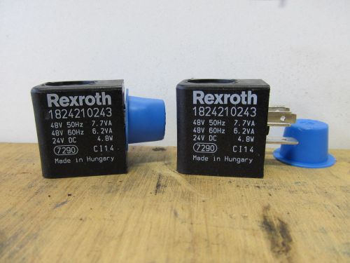 Rexroth Solenoid Coil 1824210243 24/48 Volt 50/60 Hz 6.2/7.7 Amps