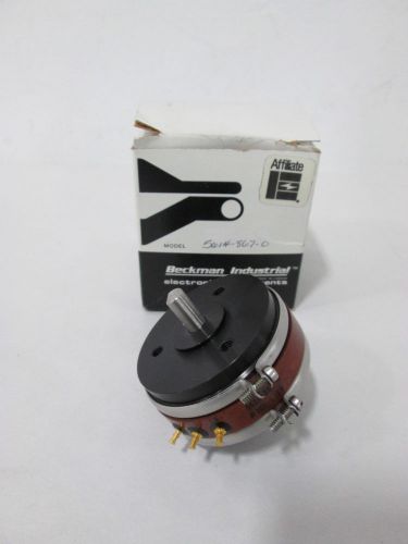 New beckman 5614-867-0 1/4in dual shaft potentiometer 10kohm resistor d334057 for sale
