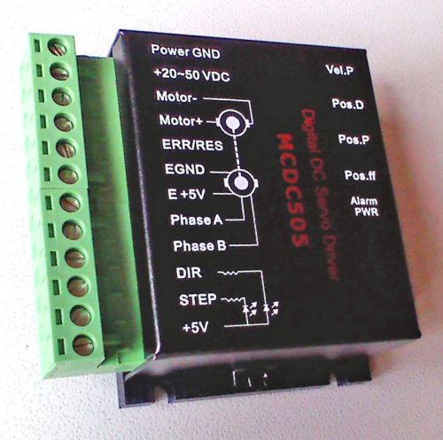 Cnc machine dc servo motor drive control by pulse dir driver replace step motor for sale