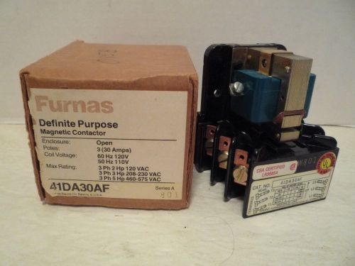 Furnas definite purpose magnetic contactor 41da30af new for sale