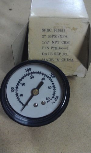 Gauge gage 162983  60 psi/kpa p78164-1  new for sale