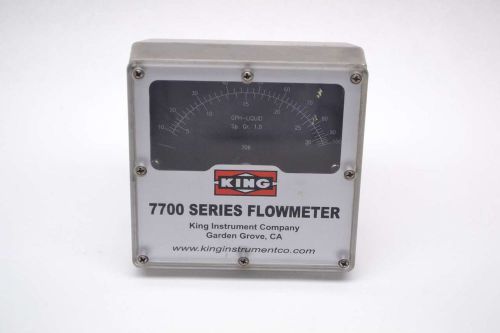 King 7711230706 series 7700 stainless 1500psi 30gph water flow meter b429547 for sale