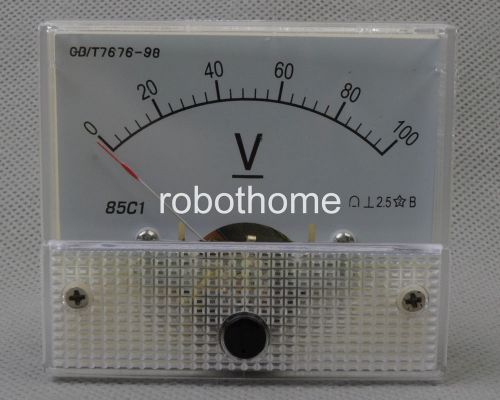 100v dc ammeter head pointer 85c1 panel meter mounting head current measuring for sale