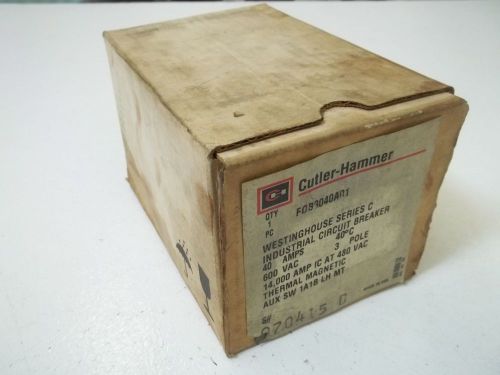 Cutler-hammer fdb3040a01 circuit breaker *new in a box* for sale