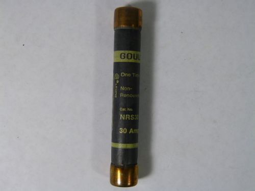 Gould NRS-30 Non-Renewable Fuse 30amp ! NEW !