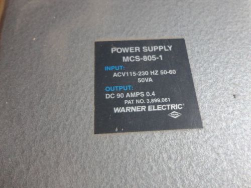 Warner Electric Power Supply