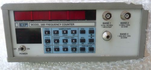 EIP MICROWAVE MODEL 28B OPTION 08 CW MICROWAVE FREQUENCY COUNTER 10HZ TO 26.5GHZ