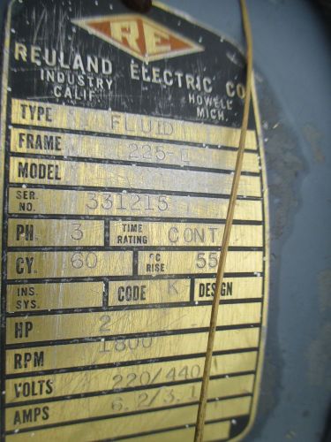 Reuland gear motor aeo-204d-9.3-1  1/2hp for sale