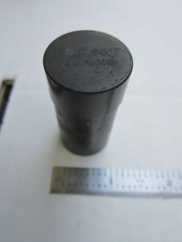 ii EMPTY VINTAGE MICROSCOPE OBJECTIVE ORIGINAL Black CONTAINER BAUSCH LOMB 16 mm