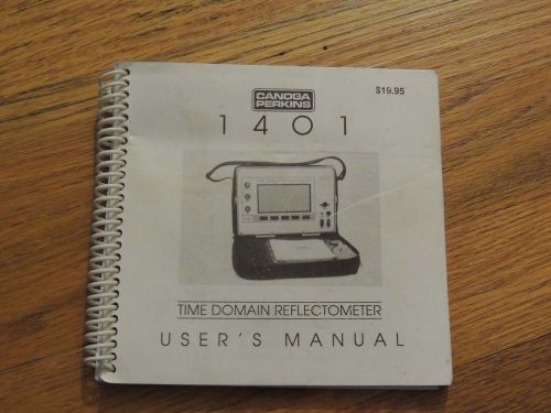 Canoga Perkins 1401 Time Domain relectometer Users Guide, Good condition.