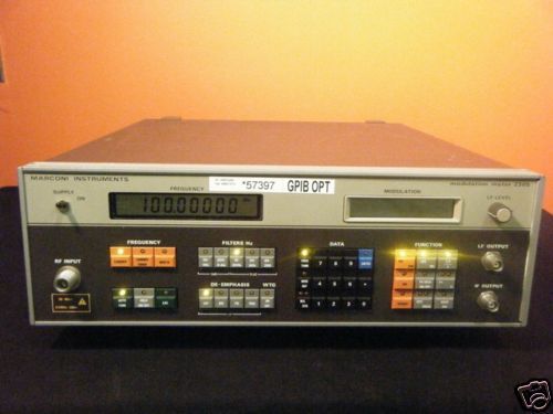 Marconi 2305 Modulation Meter w/opt&#039;s