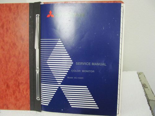 Mitsubishi XC-1430C Color Monitor Service Manual w/schematic