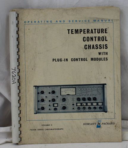 HP 7620A Temperature Control Chassis Operating &amp; Service Manual Agilent