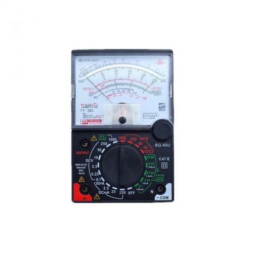 360 analog meter  with AF output,testing DCA,ACV,DCV,Resistance