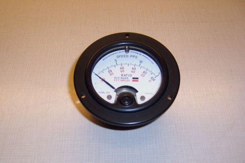 Weston model 1301 Speed PPS Ratio, 3 scales , Round Panel Meter,Vintage!