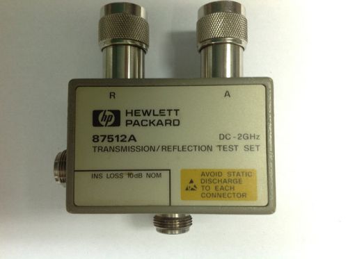 HP/Agilent 87512A Transmission/Reflection Test Set, DC to 2 GHz,50 ? devices
