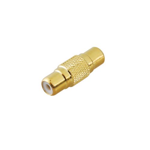 Gold-plated rca adapter rca jack to rca jack female straight adapter connector for sale