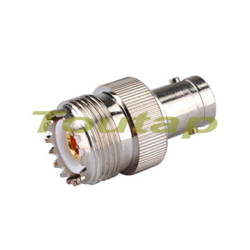 Bnc jack female to uhf so-239 female jack straight rf coaxial adapter connector for sale