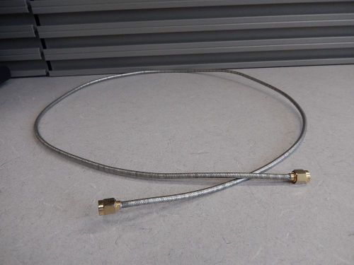GOLD PLATED SMA MALE SEMI RIGID FLEXIBLE CABLE ASSEMBLY 36&#034;  1135