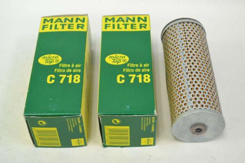 Lot 3 mann c718 micro-top 171mm pneumatic vacuum air filter element b365216 for sale