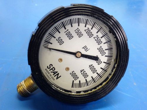 Span 02-0022-t pressure gauge 5000 psi for sale