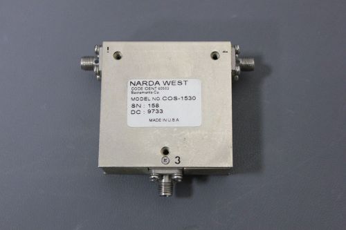 NARDA RF MICROWAVE CIRCULATOR SMA COS-1530 (S19-3-38B)