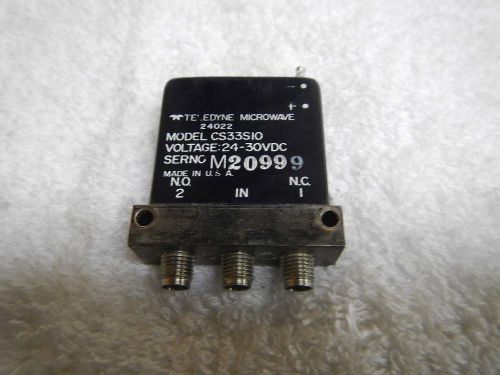 Teledyne Microwave Switch CS33S10 24-30 VDC