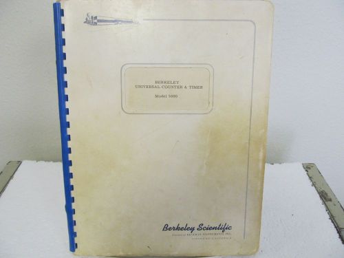 Beckman (berkeley) 5500 universal counter &amp; timer instruction manual w/schematic for sale