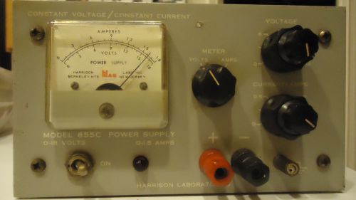 Harrison Labs Constant DC Power Supply 855C 0-18V Tested and Works